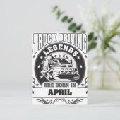 4月に生まれたトラック運転の伝説 ポストカード (スタンド正面)