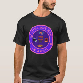 4月に生まれた役者さんはこのデザインで Tシャツ