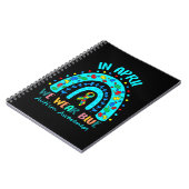 4月に私たち衣服ブルーオティスアウェアネス月のオウティス ノートブック (左側)