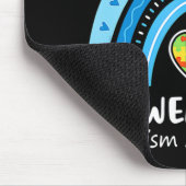 4月に私たち衣服ブルーレインボー自閉症意識Puz マウスパッド (コーナー)