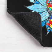 4月に私たち衣服ブルー自閉症意識特別Edu マウスパッド (コーナー)