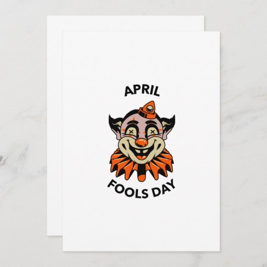 4月のばかの日 案内状 (正面/裏面)