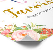 4月のシャワーが5月の花の好意のサインをもたらす ポスター (角)