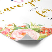 4月のシャワーが5月の花の願いを持ってベビー ポスター (角)