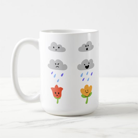 4月のシャワーが5月の花を導く コーヒーマグカップ (左)