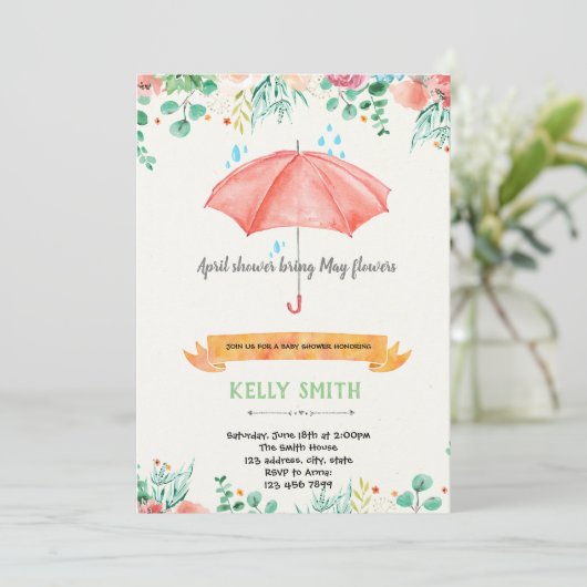 4月のシャワーが5月の花を招く 招待状 (スタンド正面)