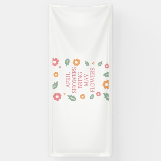 4月のシャワーで五月の花を咲かせる 横断幕 (縦)