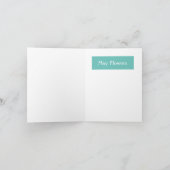 4月のシャワーと5月の花のグリーティングカード カード (内部)