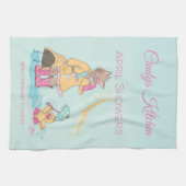 4月のシャワーは人魚の花の台所タオルを持って来ます キッチンタオル (横)
