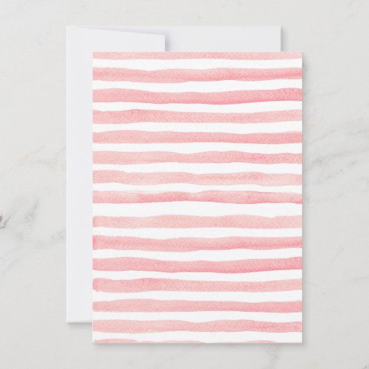 4月のシャワーは誕生日の花の第1誕生日を持って来ます 招待状 (裏面)