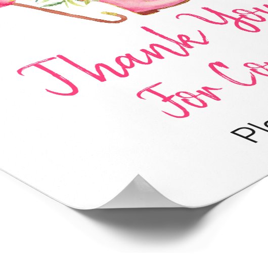 4月のシャワーをもたらす5月に感謝来する ポスター (角)