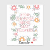 4月のシャワー持ち込み シール (シート)