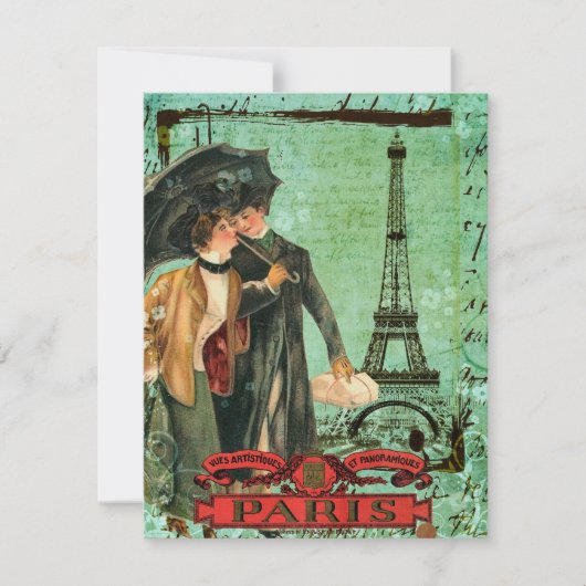 4月のパリ招待状発表 招待状 (正面)