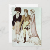 4月のフルドレスとハーフフルドレス ポストカード (正面/裏面)