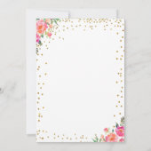 4月のベビーシャワーの招待状 招待状 (裏面)