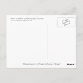 4月のマッカラムまでに雨のポストカードでダンス ポストカード (裏面)