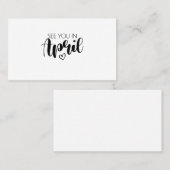 4月の妊娠の発表であなたに会う 名刺 (正面/裏面)