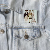 4月の完全な、半分入った服 缶バッジ (インサイチュ)