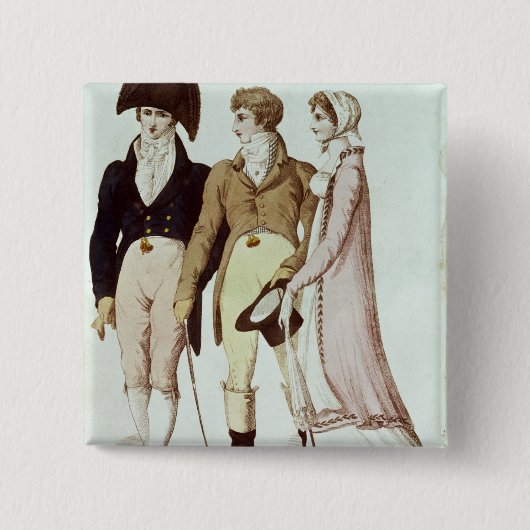 4月の完全な、半分入った服 缶バッジ (正面)