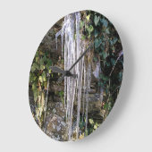 4月の朝 ラージ壁時計 (傾斜)