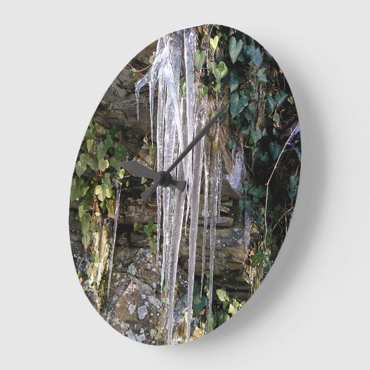 4月の朝 ラージ壁時計 (傾斜)