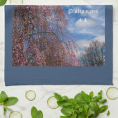 4月の空とピリピ4:4 キッチンタオル (折り畳み)