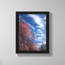 4月の空とピリピ4:4 キャンバスプリント