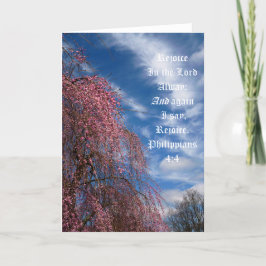 4月の空とピリピ4:4 サンキューカード