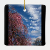 4月の空とピリピ4:4 セラミックオーナメント (裏面)