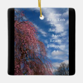 4月の空とピリピ4:4 セラミックオーナメント (正面)