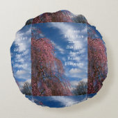 4月の空とピリピ4:4 ラウンドクッション (裏面)