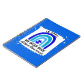 4月の自閉症意識We衣服ブルー ノートブック (左側)