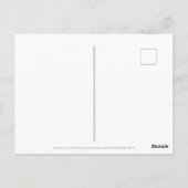 4月の花スイートピーデイジー ファンシー ポストカード (裏面)