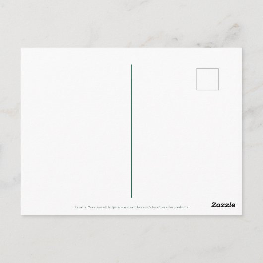 4月の花スイートピーデイジー ファンシー ポストカード (裏面)