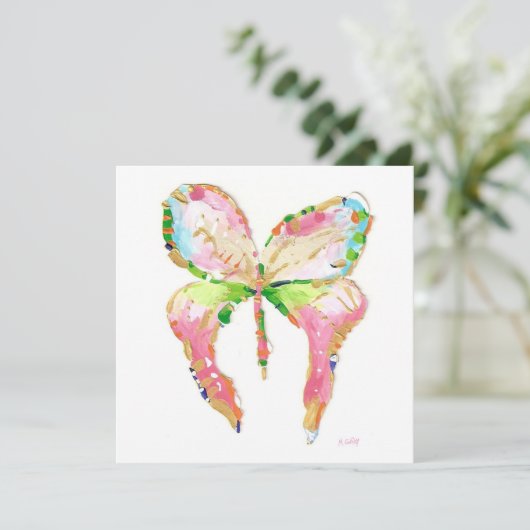 4月の蝶の誕生のお知らせ 案内状 (スタンド正面)