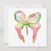 4月の蝶の誕生のお知らせ 案内状 (正面)