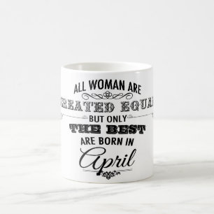 4月の誕生日のマグ コーヒーマグカップ
