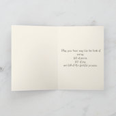 4月の誕生日聖書の詩句 十字架と復活 シーズンカード (内部)
