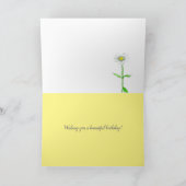 4月の誕生日 水仙 誕生月の花 カード (内部)