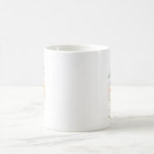 4月の誕生花の励ましママラップ コーヒーマグカップ (中央)