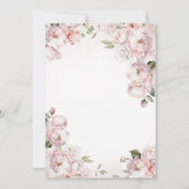 4月の雨が5月の花をもたらす ピンクの傘 招待状 (裏面)