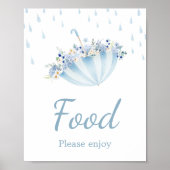 4月の雨が5月の花をもたらす ベビーシャワーの食べ物 ポスター (正面)