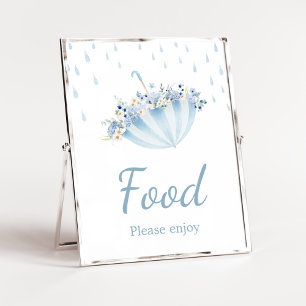 4月の雨が5月の花をもたらす ベビーシャワーの食べ物 ポスター