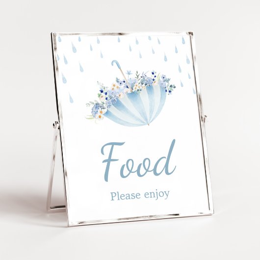 4月の雨が5月の花をもたらす ベビーシャワーの食べ物 ポスター