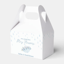 4月の雨が5月の花をもたらす ベビーシャワー フェイバーボックス
