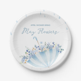4月の雨が5月の花を育てる ベビーシャワー ペーパープレート