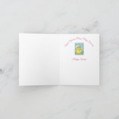 4月の雨が5月の花を育てる 春のグリーティングカード カード (内部)