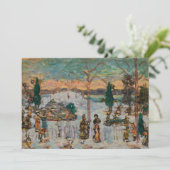 4月の雪モーリス・プレンダーガスト、ヴィンテージ・アート (スタンド正面)