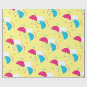 4月は二重傘に沢山与えます ラッピングペーパー (フラット)