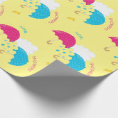 4月は二重傘に沢山与えます ラッピングペーパー (角)